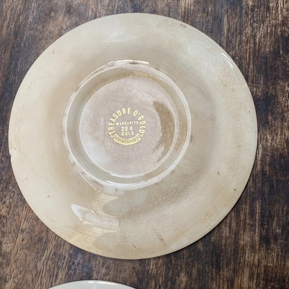 Vintage collectible fine China one is 22k gold 6 plates total - Picture 9 of 12